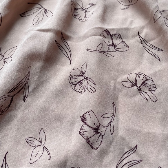 LC Lauren Conrad Shirred Peasant Top - Picture 7 of 8